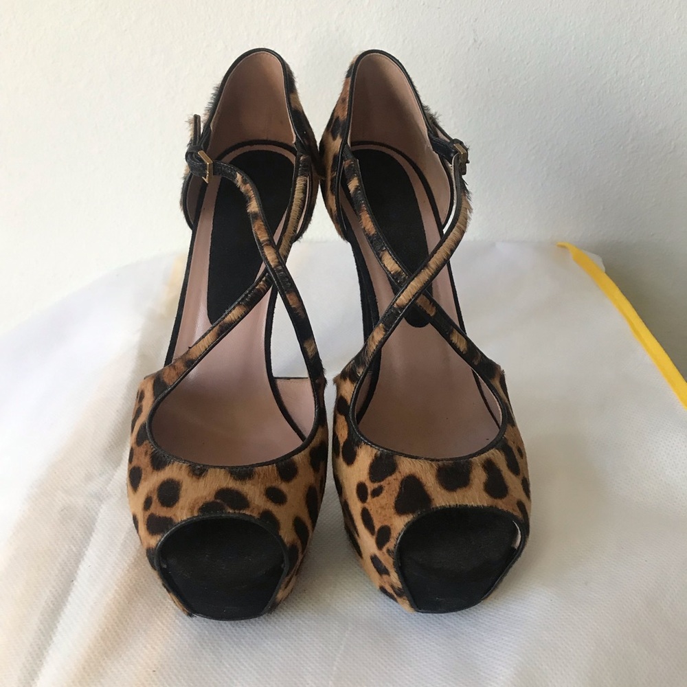 Gucci heels calf hair size 8